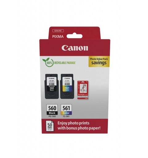 Canon 3713C008 cartuccia d'inchiostro 2 pz Originale Nero, Ciano, Magenta, Giallo