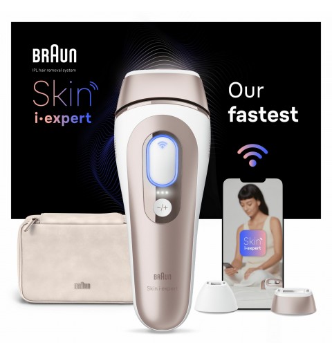 Braun Skin i-expert PL7147 Luz pulsada intensa (IPL) Oro rosa, Blanco