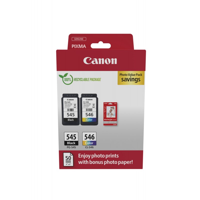 Canon 8287B008 ink cartridge 2 pc(s) Original Black, Cyan, Magenta, Yellow