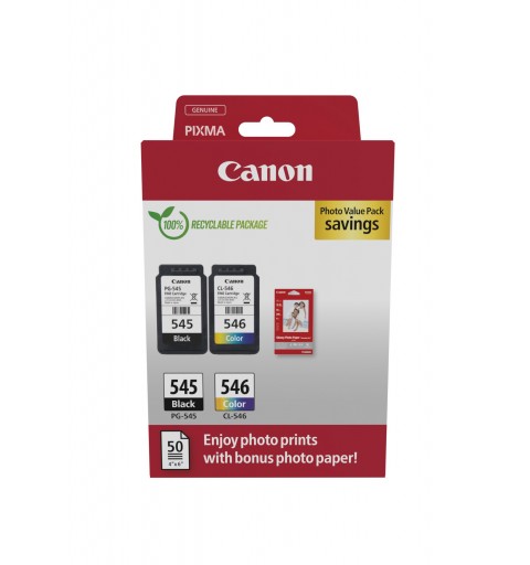 Canon 8287B008 ink cartridge 2 pc(s) Original Black, Cyan, Magenta, Yellow