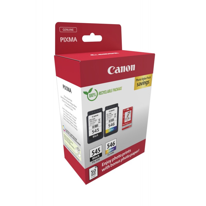 Canon 8287B008 ink cartridge 2 pc(s) Original Black, Cyan, Magenta, Yellow