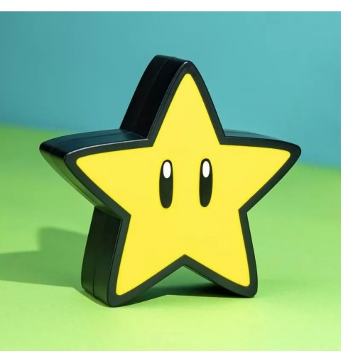 Paladone Super Mario Super Star Figurine lumineuse décorative Noir, Jaune