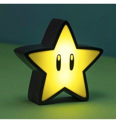 Paladone Super Mario Super Star Figurine lumineuse décorative Noir, Jaune