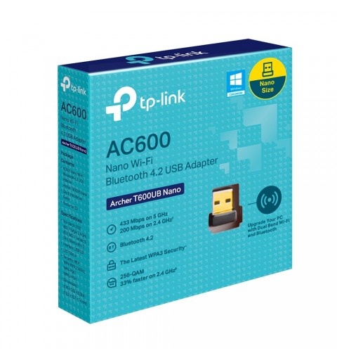 TP-Link ARCHER T600UB NANO adaptador y tarjeta de red WLAN 433 Mbit s