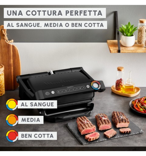 Moulinex GI7178 Griglia elettrica intelligente Optigrill+