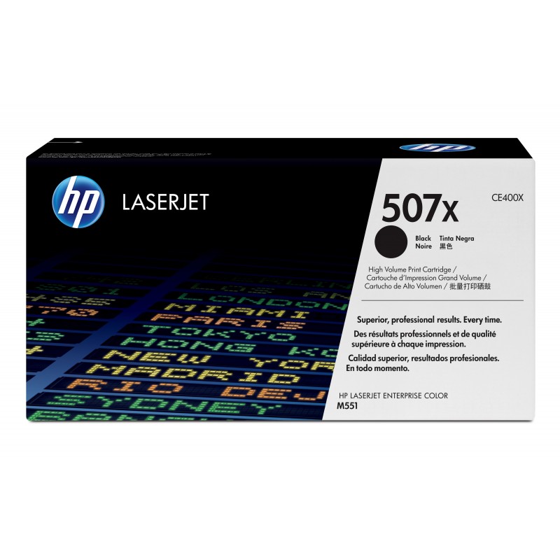 HP 507X Schwarz Original LaserJet Tonerkartusche mit hoher Reichweite