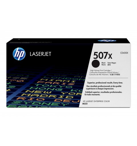 HP 507X High Yield Black Original LaserJet Toner Cartridge