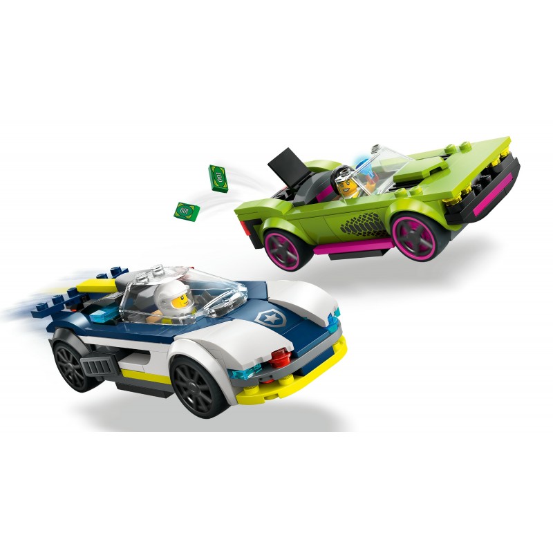 LEGO Coche de Policía y Potente Deportivo