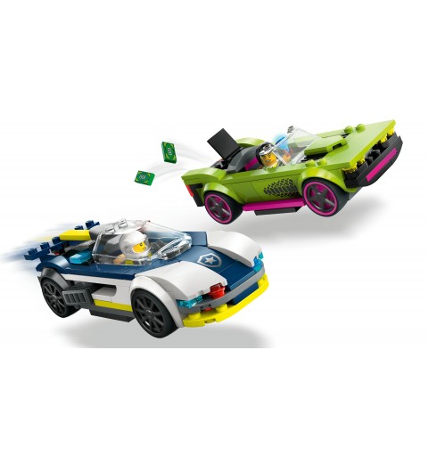 LEGO Police Car and Muscle Car Chase