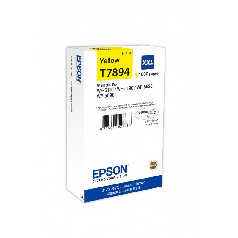 Epson Tintenpatrone XXL Yellow 4k