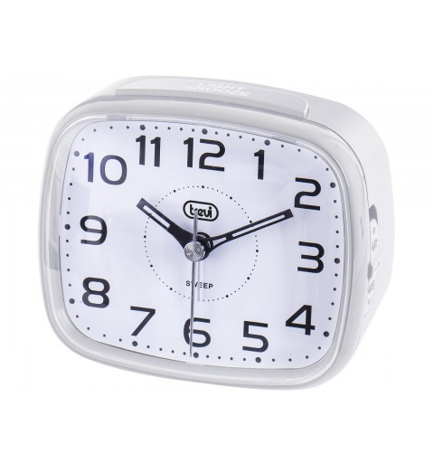 Trevi SL 3054 - orologio sveglia al quarzo con tasto snooze light, suoneria elettronica, movimento silenzioso sweep