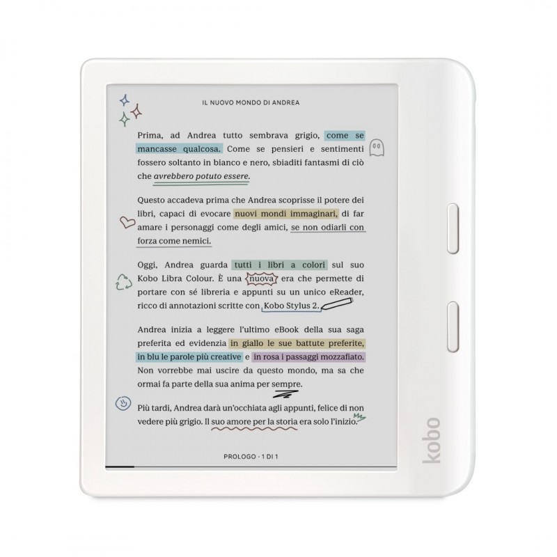 Rakuten Kobo Libra Colour lectore de e-book Pantalla táctil 32 GB Wifi Blanco