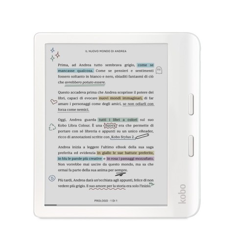 Rakuten Kobo Libra Colour e-book reader Touchscreen 32 GB Wi-Fi White