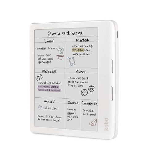 Rakuten Kobo Libra Colour lettore e-book Touch screen 32 GB Wi-Fi Bianco