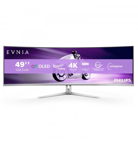 Philips Evnia 8000 49M2C8900L 00 computer monitor 124.2 cm (48.9") 5120 x 1440 pixels Dual QHD QDOLED White