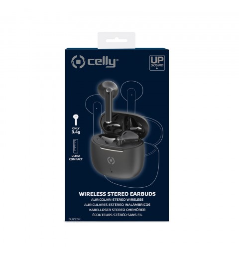 Celly BUZ2 Auriculares True Wireless Stereo (TWS) Dentro de oído Llamadas Música USB Tipo C Bluetooth Negro