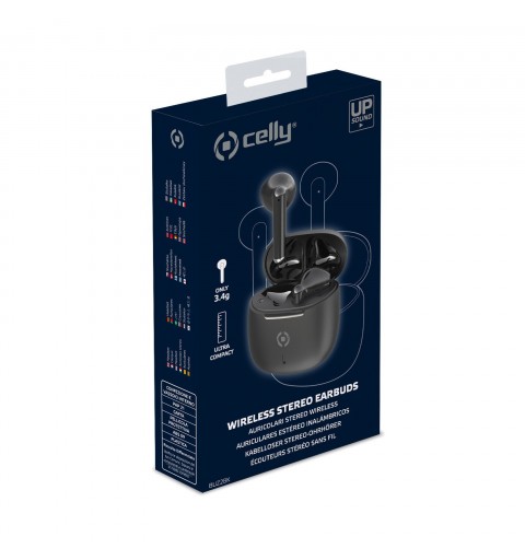 Celly BUZ2 Auricolare True Wireless Stereo (TWS) In-ear Musica e Chiamate USB tipo-C Bluetooth Nero