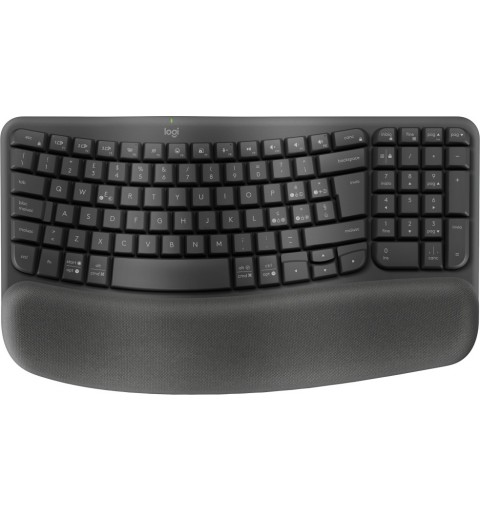 Logitech Wave Keys clavier RF sans fil + Bluetooth QWERTY Italien Graphite