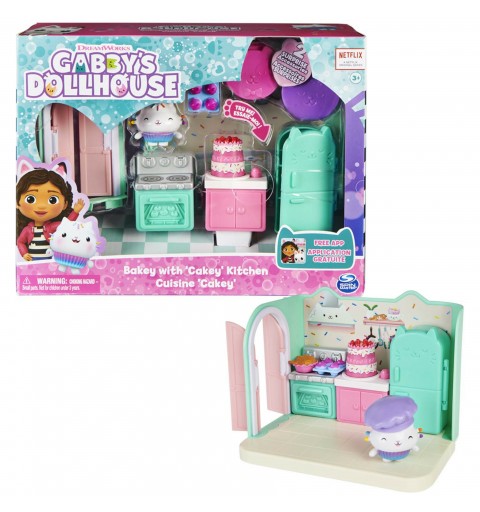 Gabby's Dollhouse Gabby et la Maison Magique - - Playset De Luxe La Cuisine De Petit Chou - 1 Figurine + Accessoires - Ajoute