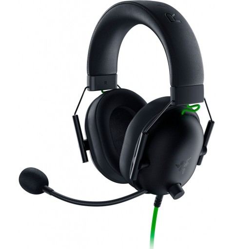 Razer Blackshark V2 X Auricolare Cablato A Padiglione Giocare Nero, Verde