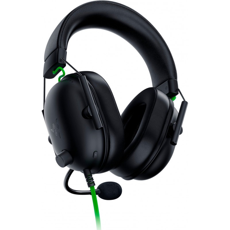 Razer Blackshark V2 X Auricolare Cablato A Padiglione Giocare Nero, Verde