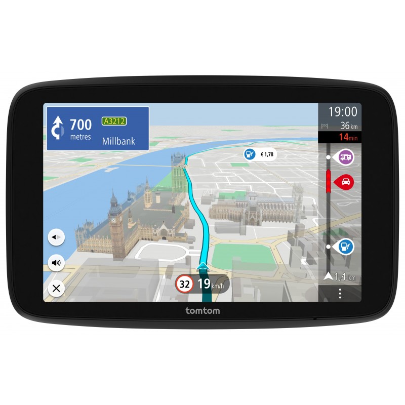 TomTom GO Camper Max Navigationssystem Fixed 17,8 cm (7") Touchscreen 400 g Schwarz