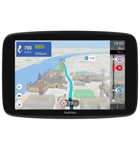 TomTom GO Camper Max navigateur Fixé 17,8 cm (7") Écran tactile 400 g Noir