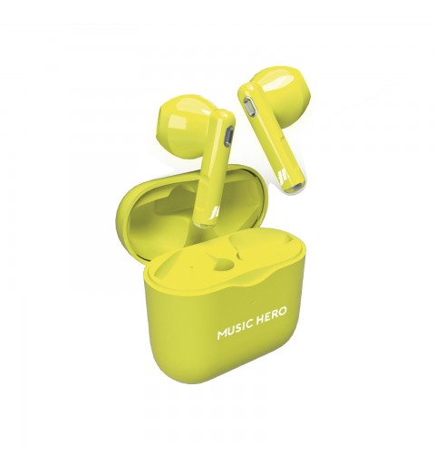 SBS MHTWSFLUOY auricular y casco Auriculares True Wireless Stereo (TWS) Dentro de oído Llamadas Música Amarillo