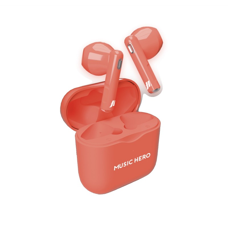 SBS MHTWSFLUOR headphones headset True Wireless Stereo (TWS) In-ear Calls Music Pink