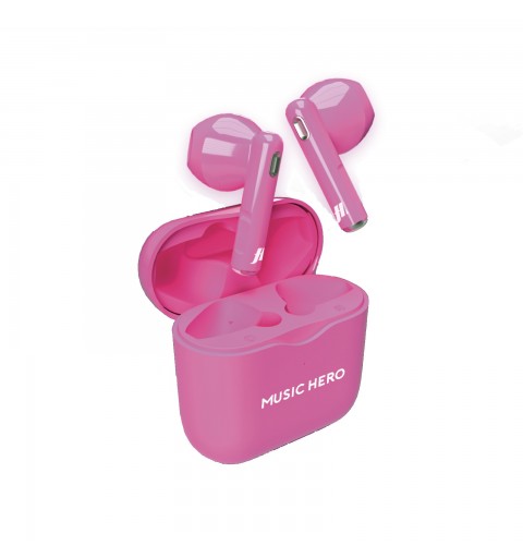 SBS MHTWSFLUOR Auriculares True Wireless Stereo (TWS) Dentro de oído Llamadas Música Rosa