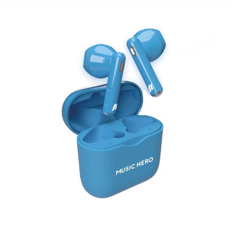 SBS MHTWSFLUOR Auriculares True Wireless Stereo (TWS) Dentro de oído Llamadas Música Azul