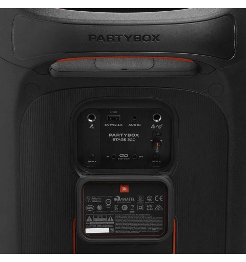 JBL PartyBox STAGE 320 Altavoz para fiestas Negro 240 W