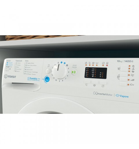 Indesit BWA 101496X WV IT lavadora Carga frontal 10 kg 1351 RPM Blanco