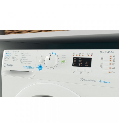 Indesit BWA 101496X WV IT machine à laver Charge avant 10 kg 1351 tr min Blanc