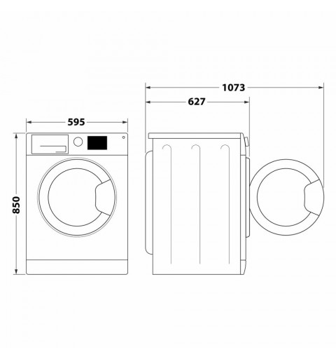 Whirlpool FFB 948 BSV IT lavadora Carga frontal 9 kg 1400 RPM Blanco