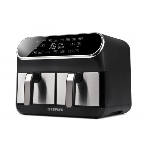 G3 Ferrari G10150 Double 8 L Stand-alone 1700 W Hot air fryer Black, Stainless steel