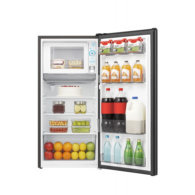 Hisense RR198D4ABE combi-fridge Freestanding 151 L E Black