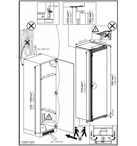 Beko BLSA210M4SN fridge Built-in 198 L E White