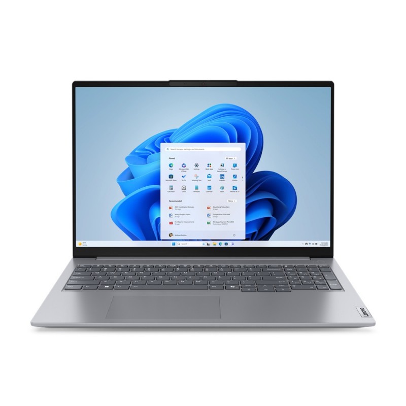 Lenovo ThinkBook 16 Intel Core Ultra 5 125U Portátil 40,6 cm (16") WUXGA 16 GB LPDDR5-SDRAM 512 GB SSD Wi-Fi 6E (802.11ax)