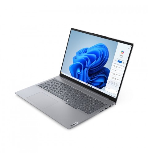 Lenovo ThinkBook 16 Intel Core Ultra 5 125U Portátil 40,6 cm (16") WUXGA 16 GB LPDDR5-SDRAM 512 GB SSD Wi-Fi 6E (802.11ax)