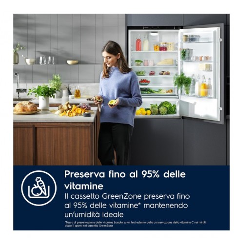 Electrolux ENG7TE75S frigo combine Intégré 376 L E Blanc