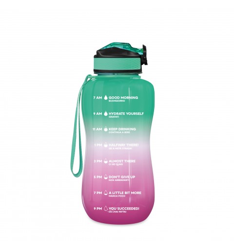 The Steel Bottle 8059304665370 bidón de agua Uso diario 2200 ml Tritan Verde, Rosa