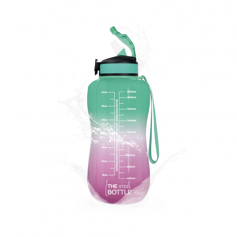 The Steel Bottle 8059304665370 drinking bottle Daily usage 2200 ml Tritan Green, Pink