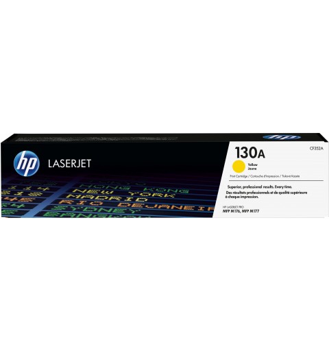 HP Cartouche de toner jaune d'origine LaserJet 130A