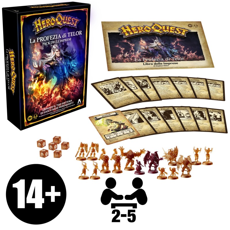 Hasbro Gaming Avalon Hill HeroQuest Juego de mesa Interpretación de roles