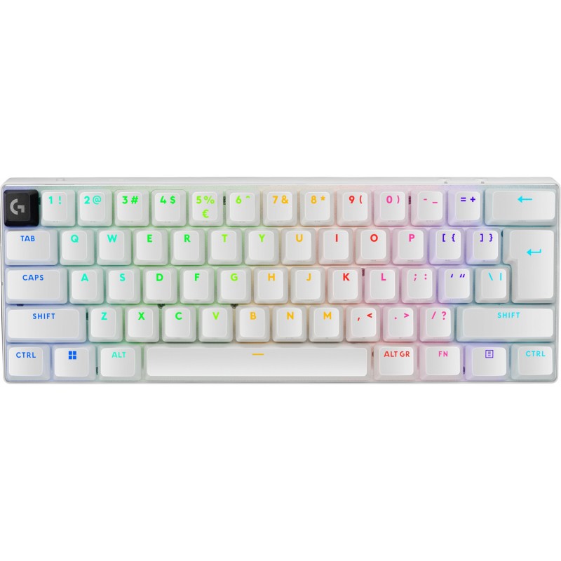 Logitech G PRO X 60 teclado USB + RF Wireless + Bluetooth QWERTY Internacional de EE.UU. Blanco