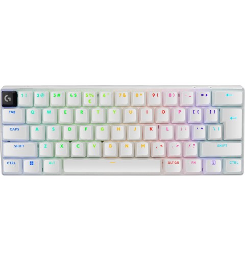 Logitech G PRO X 60 teclado USB + RF Wireless + Bluetooth QWERTY Internacional de EE.UU. Blanco