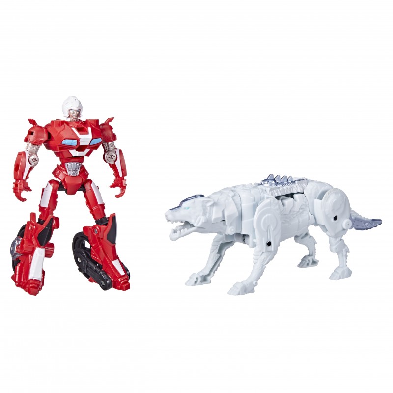 Transformers Hasbro Il Risveglio, Doppio Pacco con Armatura Arcee, confezione da 2 action figure, Rcee e Silverfang