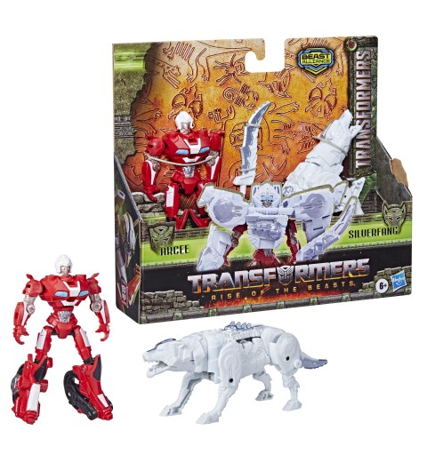 Transformers Hasbro Il Risveglio, Doppio Pacco con Armatura Arcee, confezione da 2 action figure, Rcee e Silverfang