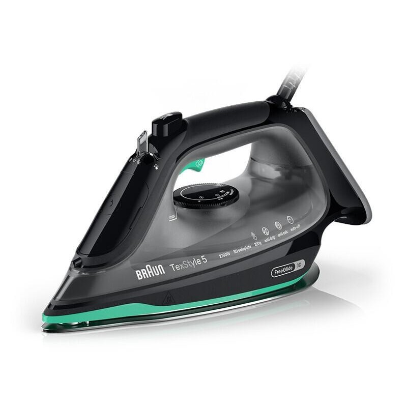 Braun TexStyle 5 SI 5277 GR iron Dry & Steam iron Ceramic soleplate 2700 W Green